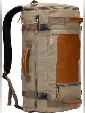 WITZMAN Travel Backpack with USB Charging Port Large Carry On Canvas Backpack